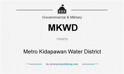 Metro Kidapawan Water District(MKWD).